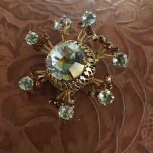 Vendome Rhinestone Encrusted Vintage Pin